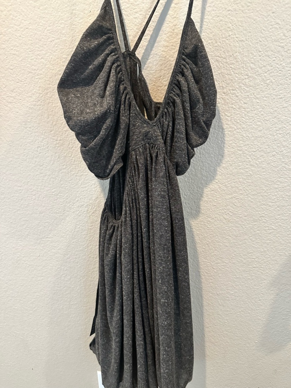 Free People beach  Charcoal Halter Maxi Dress